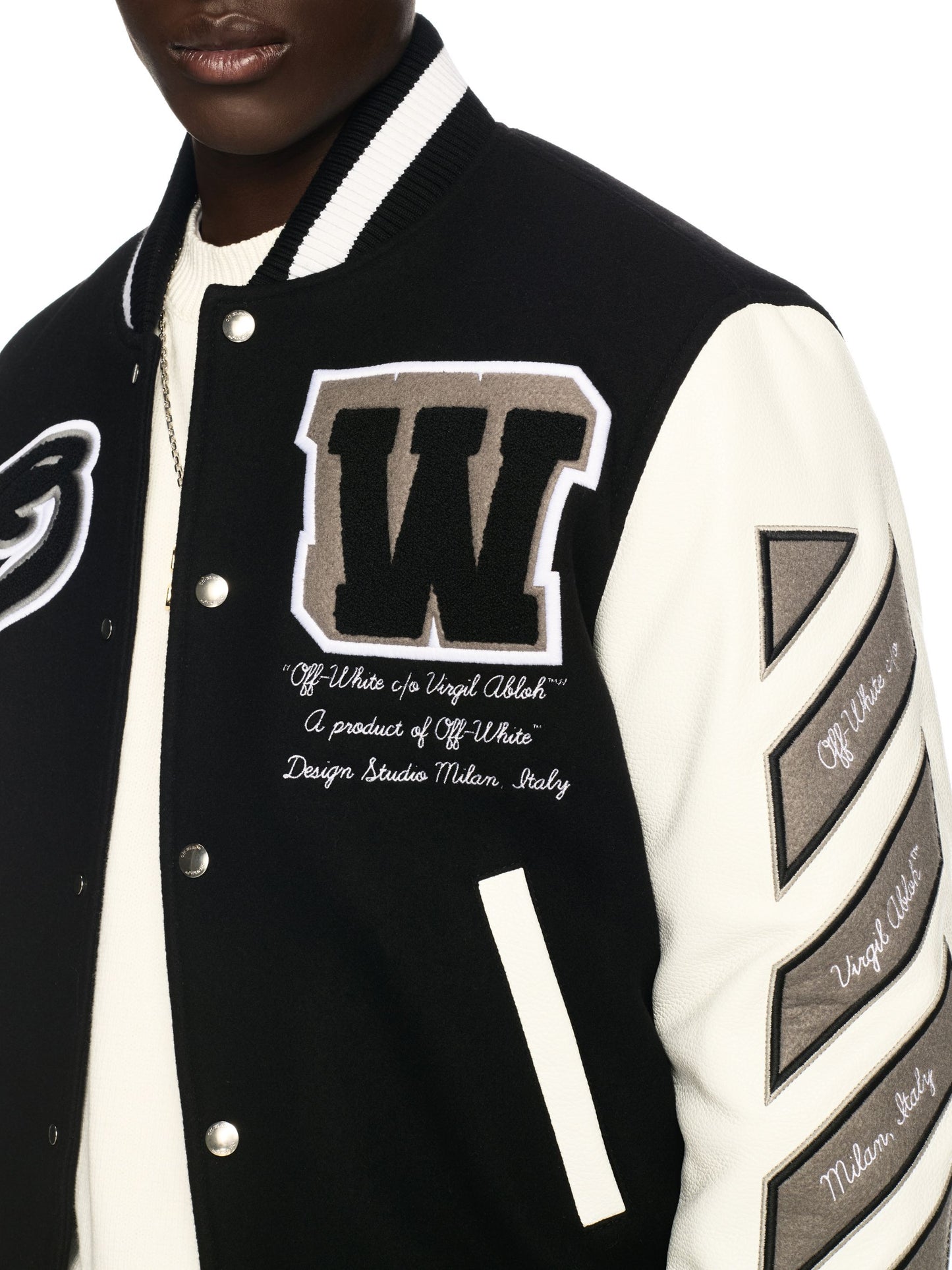 Off-White Varsity Jacket Black