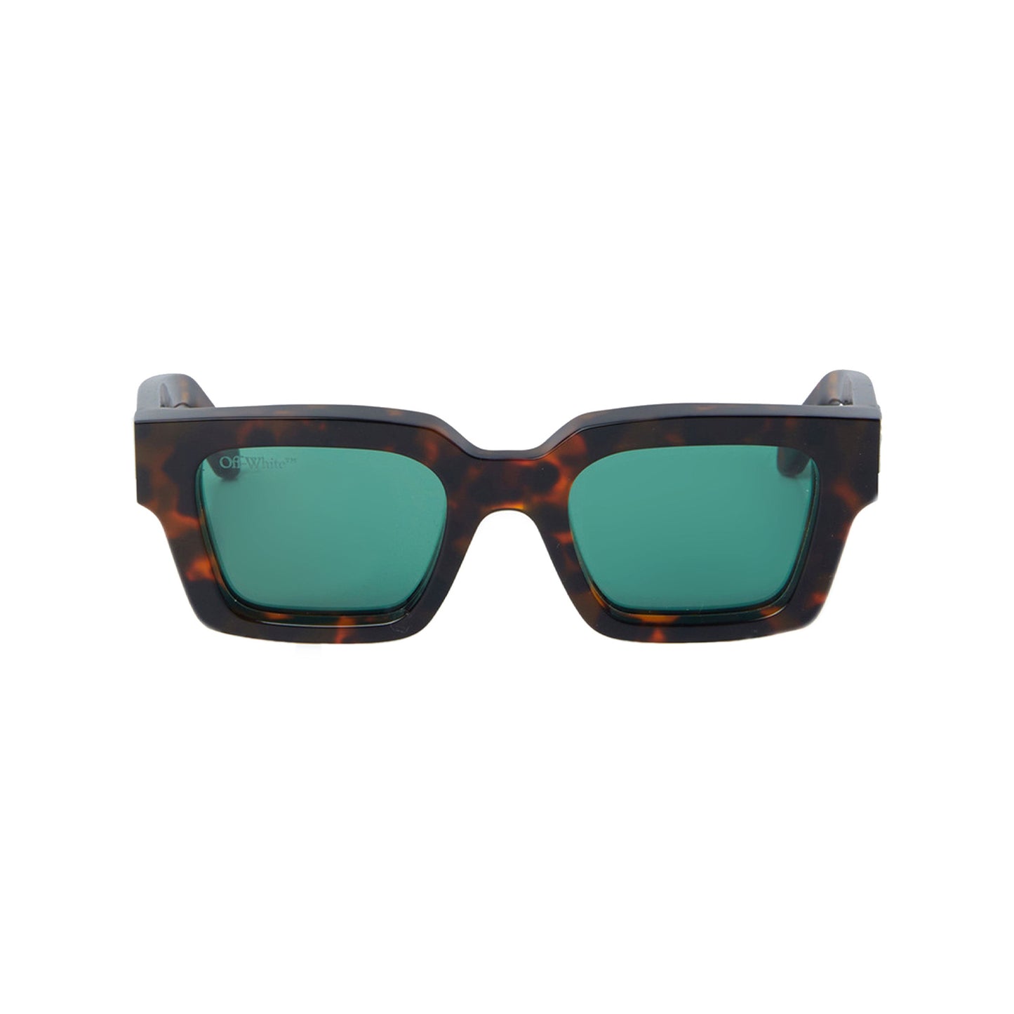 Occhiali da sole Off-White "Virgil" Tartarugati con lenti verdi