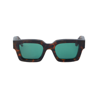 Occhiali da sole Off-White "Virgil" Tartarugati con lenti verdi